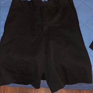 Black school uniform shorts